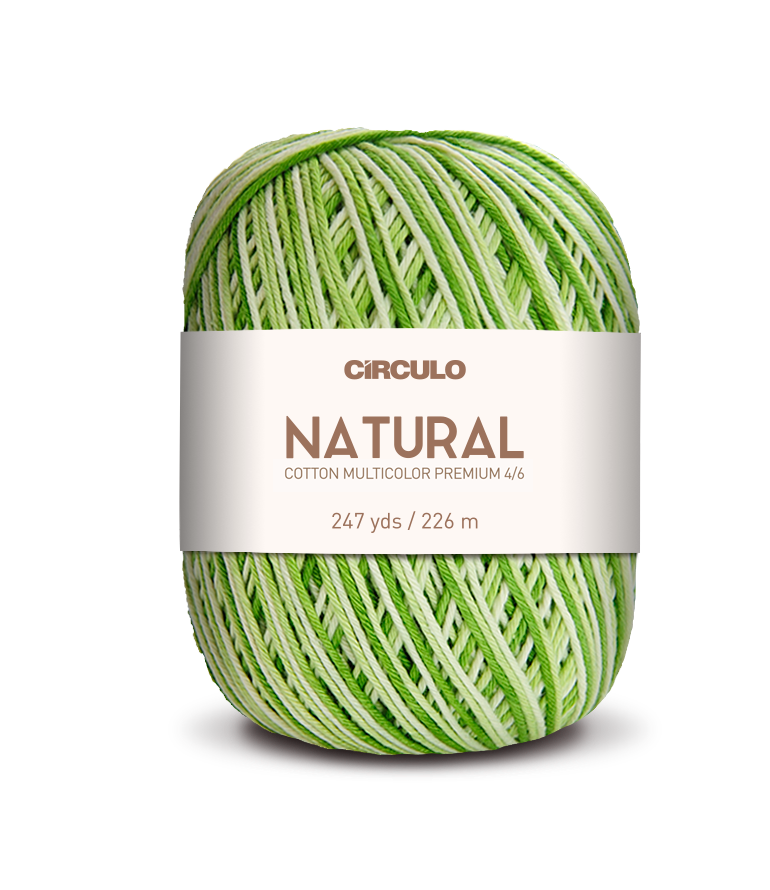 Círculo Barroco Multicolor Premium 4/6 – Fio de algodão brasileiro (226m / 200g)