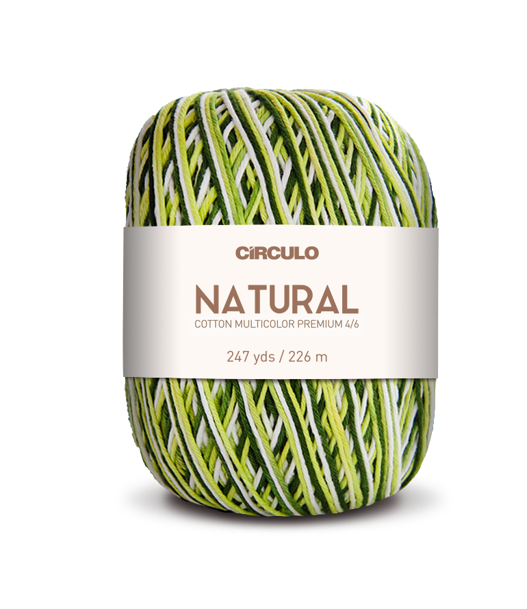 Círculo Barroco Multicolor Premium 4/6 – Fio de algodão brasileiro (226m / 200g)