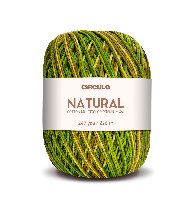 Círculo Barroco Multicolor Premium 4/6 – Fio de algodão brasileiro (226m / 200g)