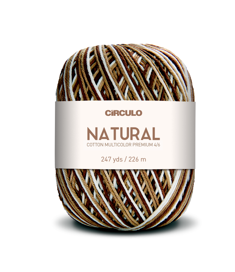 Círculo Barroco Multicolor Premium 4/6 – Fio de algodão brasileiro (226m / 200g)