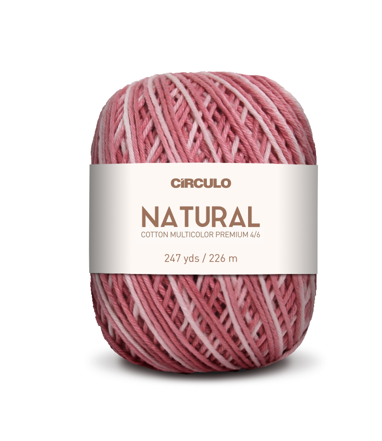 Círculo Barroco Multicolor Premium 4/6 – Fio de algodão brasileiro (226m / 200g)