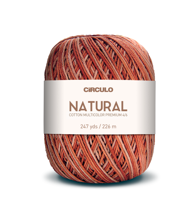 Círculo Barroco Multicolor Premium 4/6 – Fio de algodão brasileiro (226m / 200g)