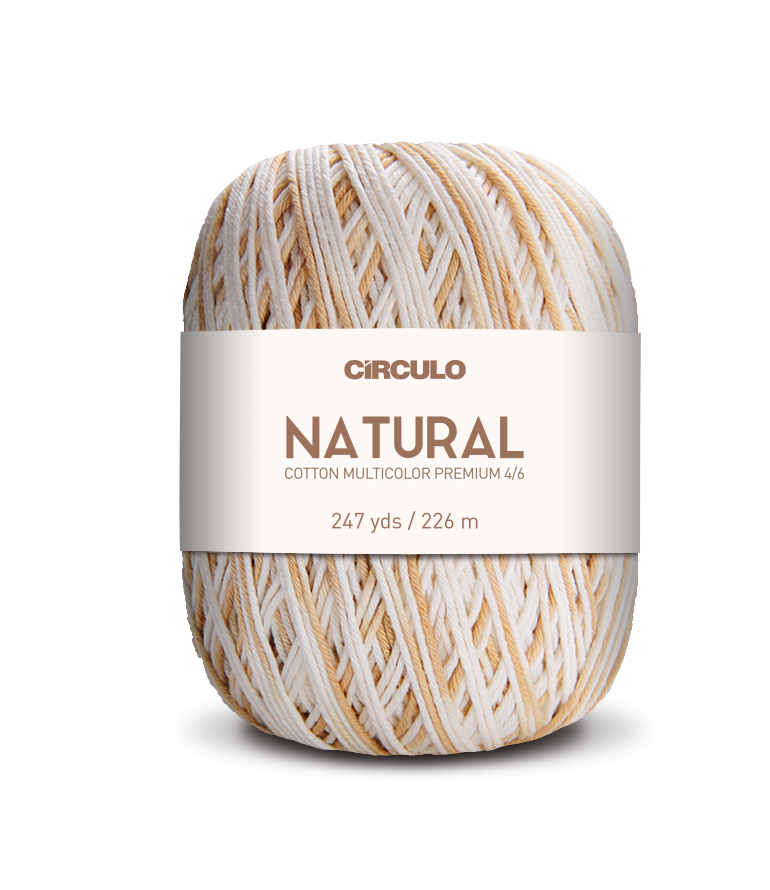Círculo Barroco Multicolor Premium 4/6 – Fio de algodão brasileiro (226m / 200g)