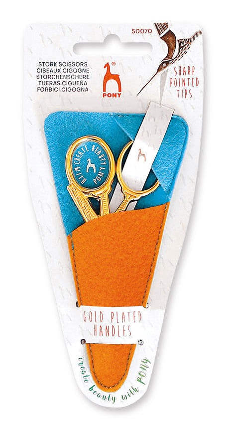 Pony Stork Scissors in Felt Pocket – additional product view