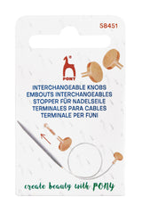 Pony Brass Interchangeable Knobs – 3–10 mm, 3–10 mm