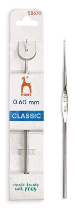 Pony agulhas de croché em aço – 12 cm