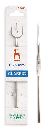 Pony agulhas de croché em aço – 12 cm