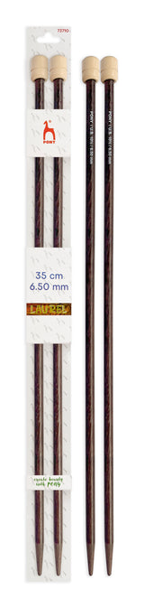 Pony Laurel Single Pointed Knitting Needles – 35 cm, 6.50 mm