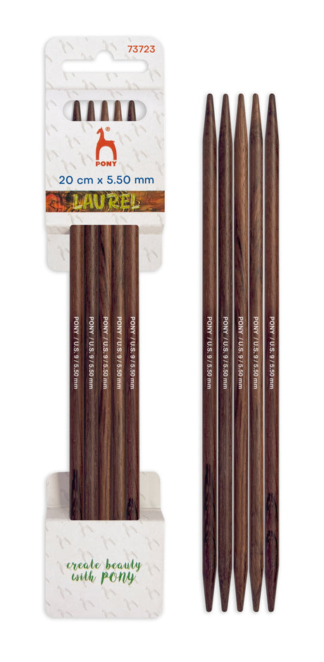 Pony Laurel Double Pointed Knitting Needles – 20 cm, 5.50 mm