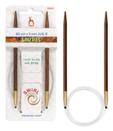 Pony Laurel 360° Glydon Swirl Fixed Circular Knitting Needles – 80 cm, 5.00 mm