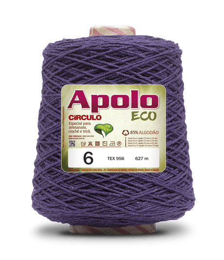 Apolo Eco 4/6 Cotton Cord Yarn – Ideal for Crochet Bags & Home Decor (600g) - Leo Hobby