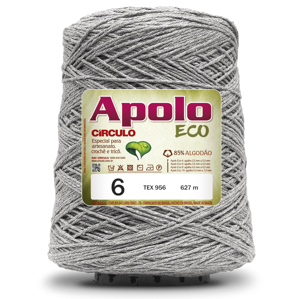 Apolo Eco 4/6 Cotton Cord Yarn – Ideal for Crochet Bags & Home Decor (600g) - Leo Hobby