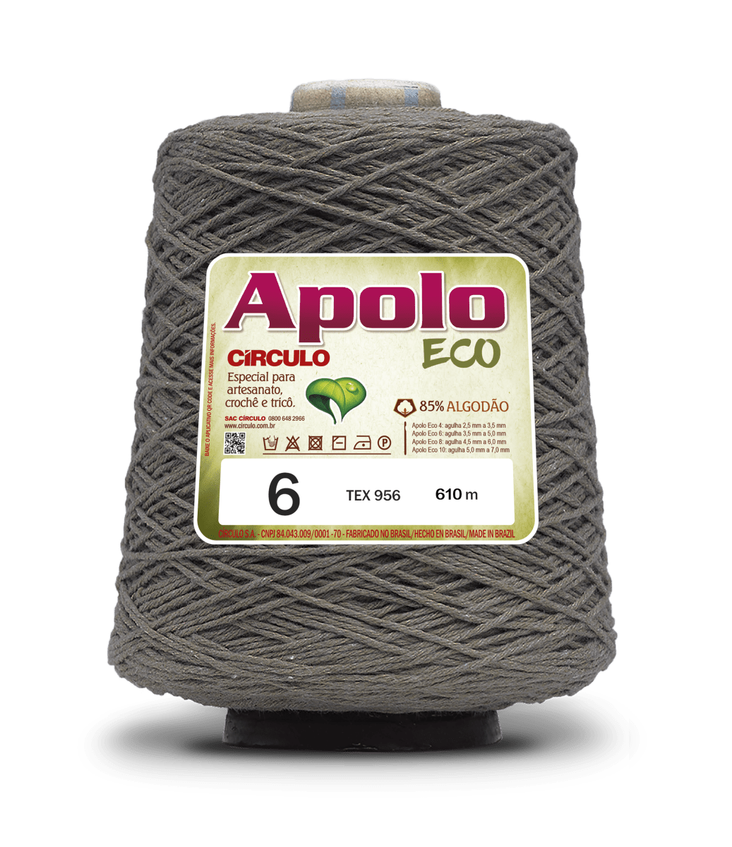 Apolo Eco 4/6 Cotton Cord Yarn – Ideal for Crochet Bags & Home Decor (600g) - Leo Hobby