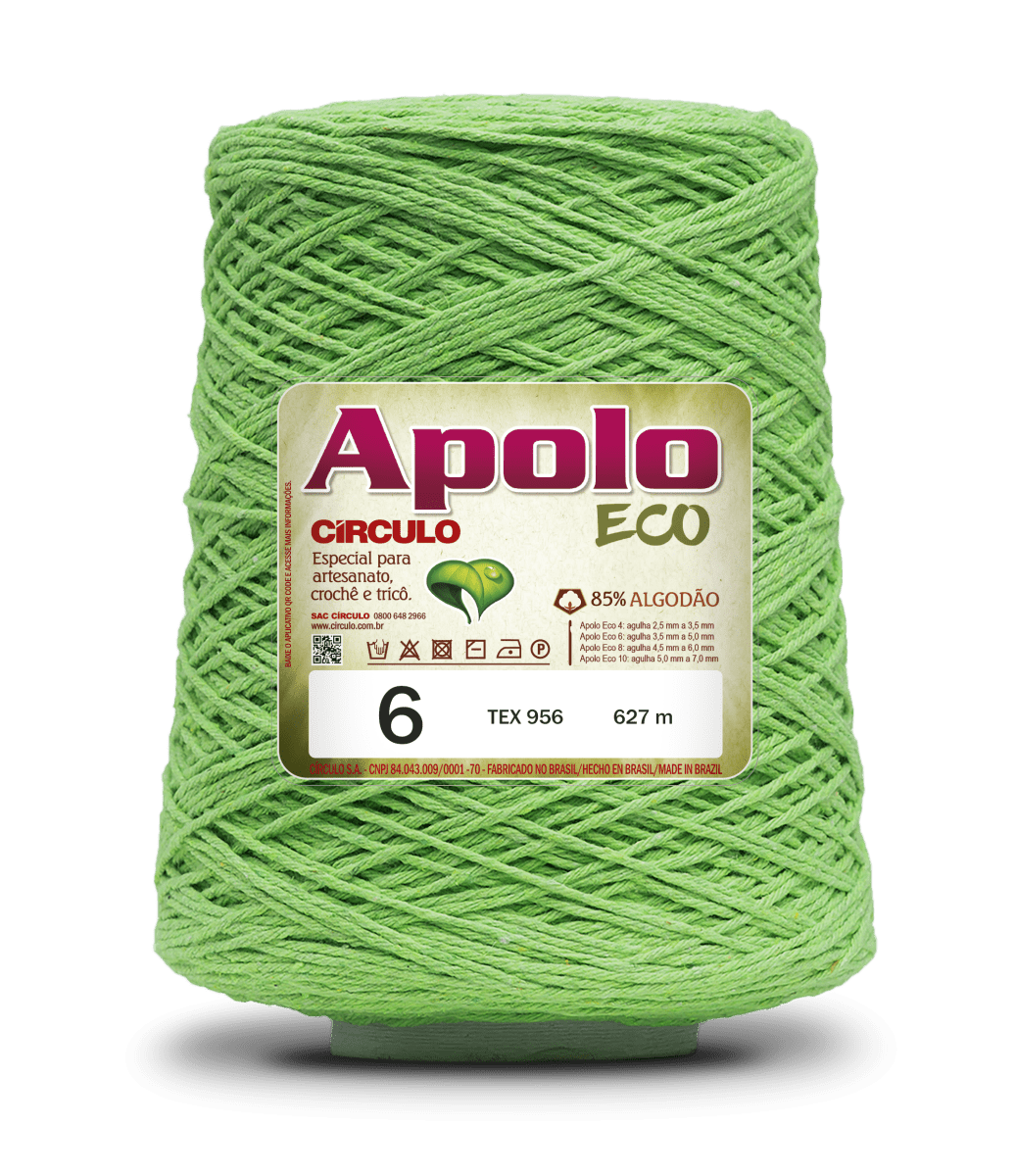 Apolo Eco 4/6 Cotton Cord Yarn – Ideal for Crochet Bags & Home Decor (600g) - Leo Hobby