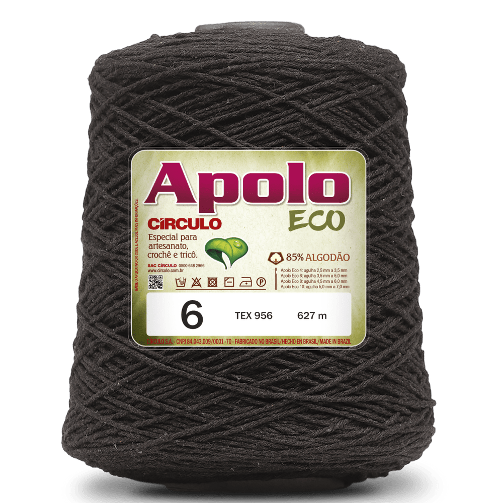 Apolo Eco 4/6 Cotton Cord Yarn – Ideal for Crochet Bags & Home Decor (600g) - Leo Hobby
