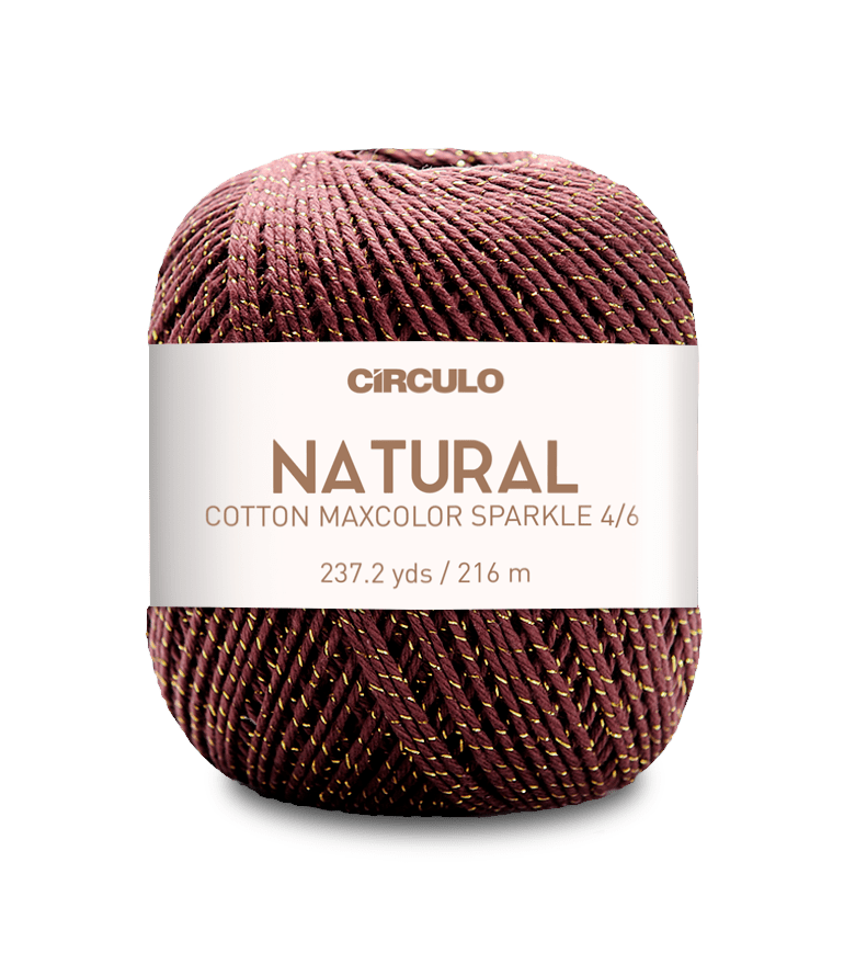 Círculo Barroco Maxcolor Sparkle – Cotton Yarn with Metallic Shine (200g) - Leo Hobby
