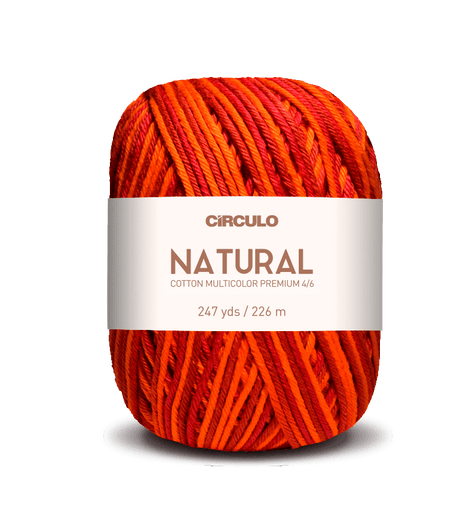 Circulo Barroco Multicolor Premium 4/6, 100% Cotton Yarn for Crochet and Knitting, 226m/200g - Leo Hobby Marketplace