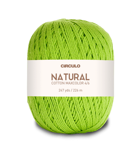 Circulo Natural Cotton Maxcolor (Barroco) 4/6 100% Cotton Yarn for Crochet and Knitting, 226m/200g - Leo Hobby
