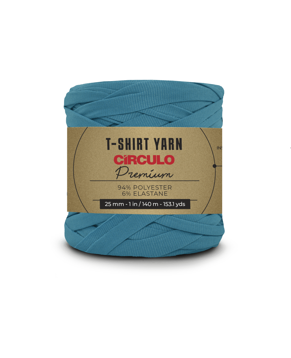 Circulo Premium T-shirt Yarn - Bulky Polyester Blend Yarn 140m/270g - Leo Hobby