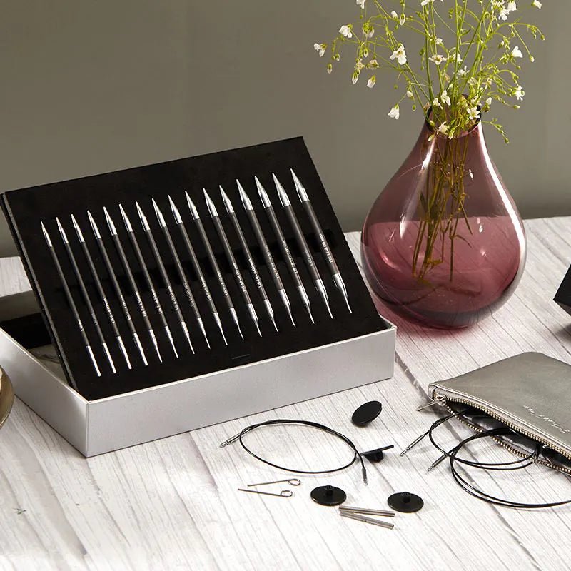 KnitPro Karbonz Interchangeable Needle Set (Box of Joy) – 13 cm 41630 - Leo Hobby