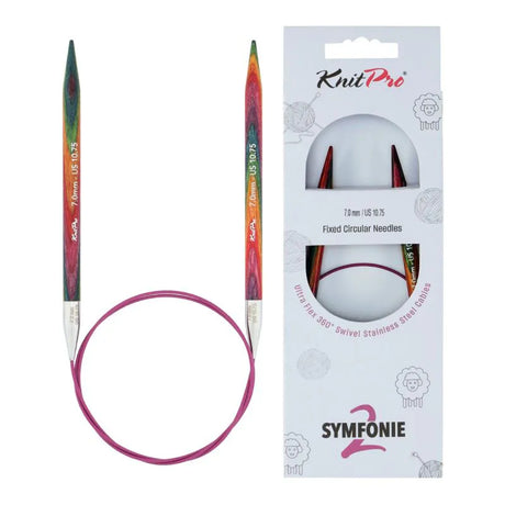 KnitPro Symfonie 2 fixed circular knitting needles, 7.00 mm