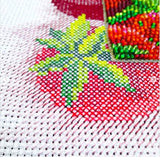 Fruits cross-stitch and beadwork kit by Charivna Mit.